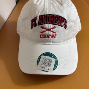 St. Andrews School Crew Adjustable Baseball Hat, Legacy Brand, White, NWT